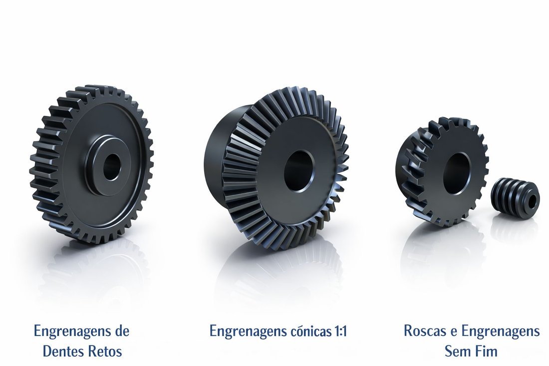 Engrenagens Martin de dentes retos conicas e sem fim em aco carbono tratado - distribuidor Mippei