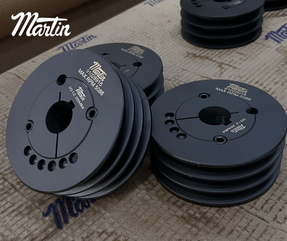 Polias em V Martin Sprocket com bucha conica - distribuidor Mippei Sul do Brasil