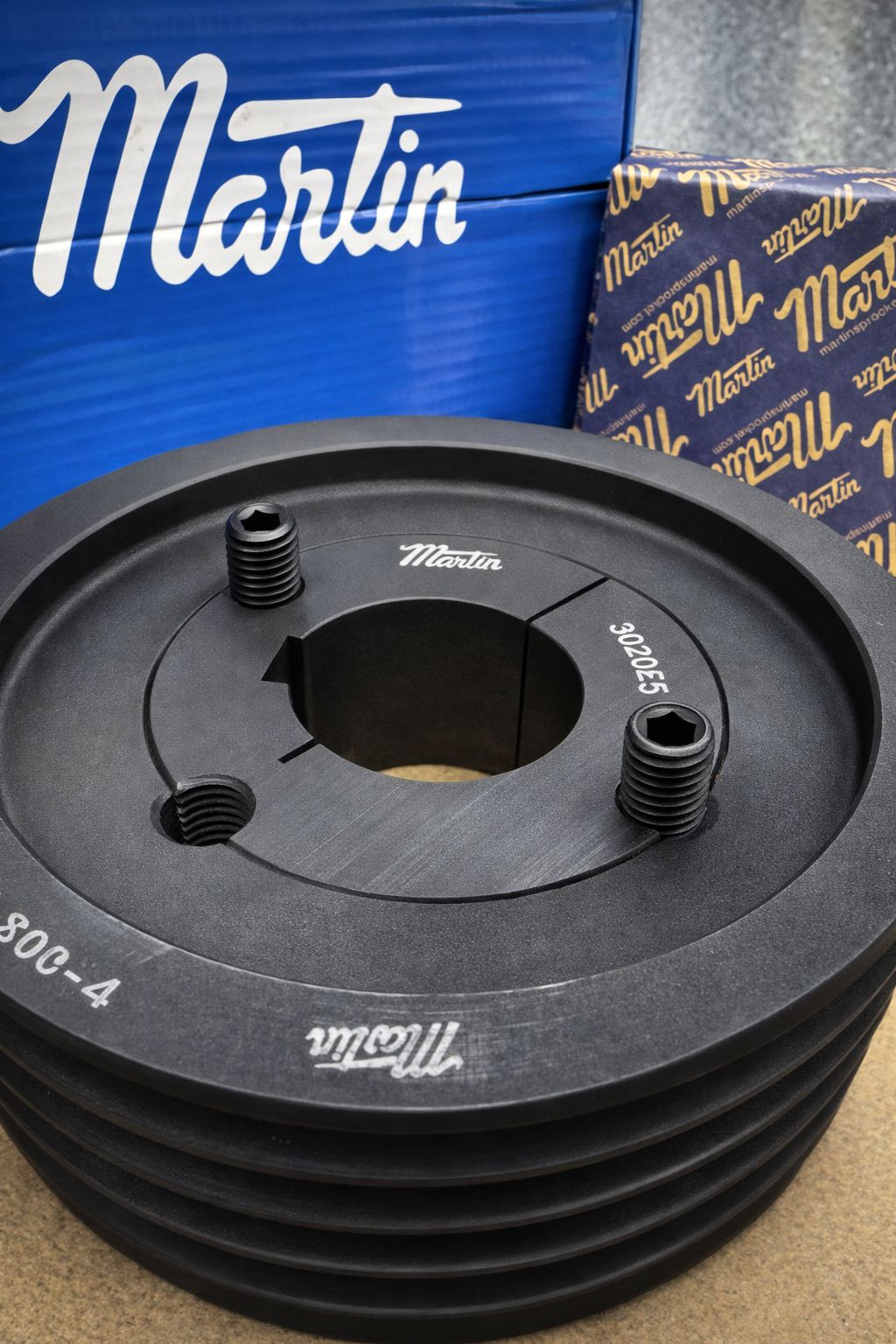 Polia industrial Martin com bucha cônica — MIPPEI distribuidor oficial no Sul do Brasil