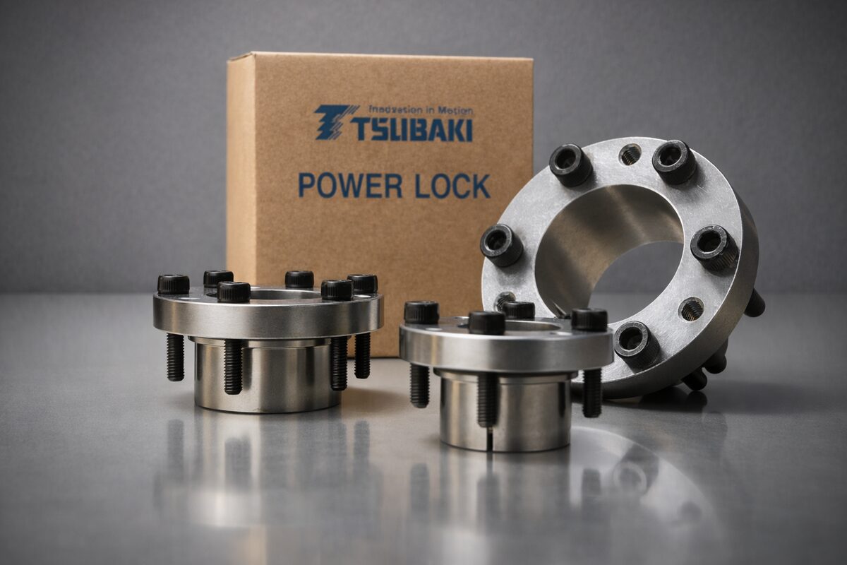 Bucha cônica Power-Lock Tsubaki — fixação sem chave para polias industriais