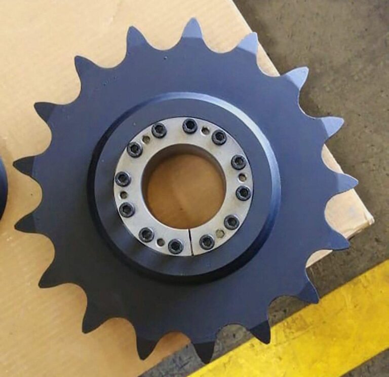 Roda dentada Martin com dispositivo de fixacao keyless montagem sem chaveta em eixo