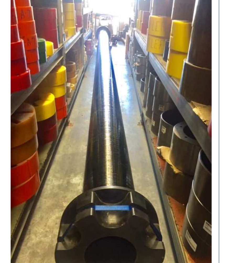 Eixo flutuante composite ATRAFLEX T-11 de 7,6 metros com cubos LEF Melonite para bomba de dragagem — Mippei