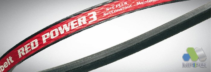 Correia em V estreita Optibelt RED POWER 3 de alto desempenho — Mippei distribuidora autorizada