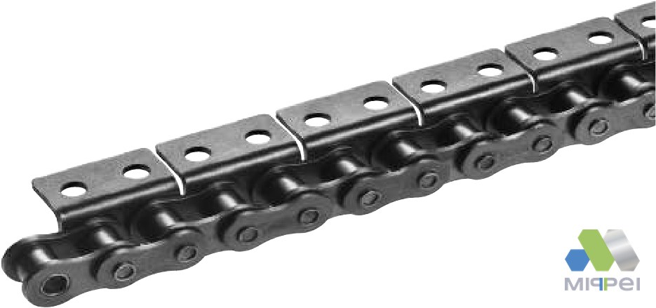 Corrente com aditamento de passo simples Tsubaki, base corrente de rolos ASA