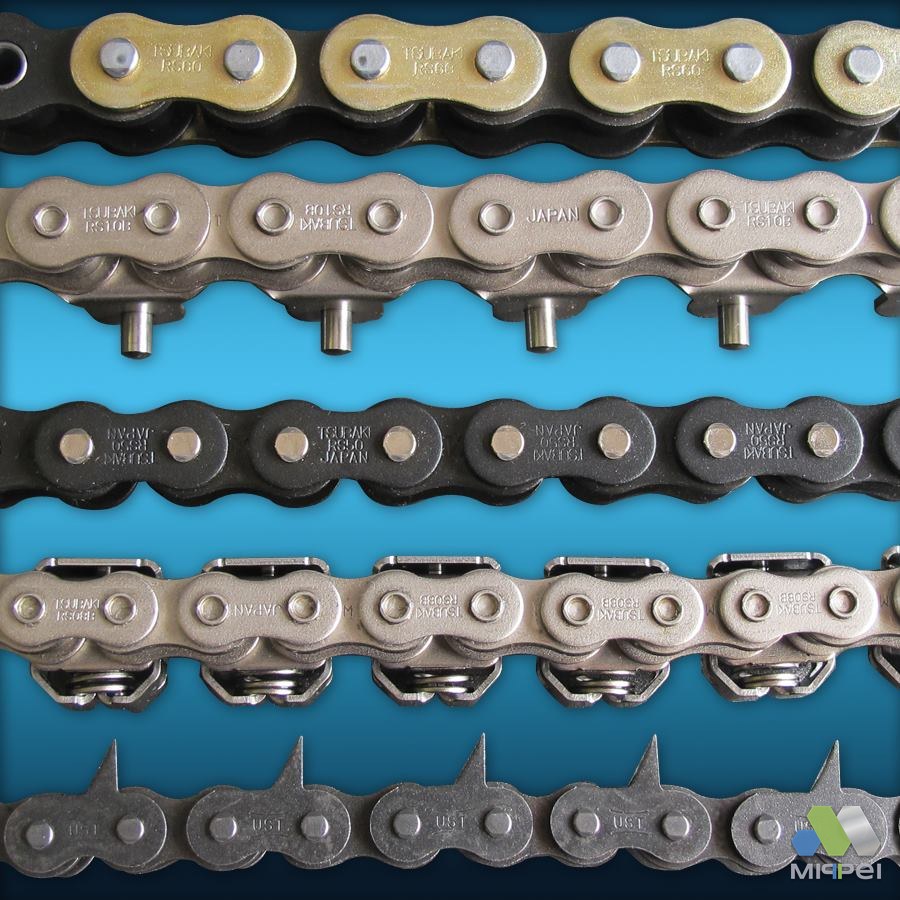 Tipos de aditamento para corrente transportadora Tsubaki — Mippei