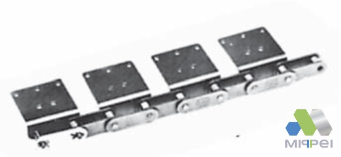 Corrente com aditamento Tsubaki para transportador de chapas tipo slat