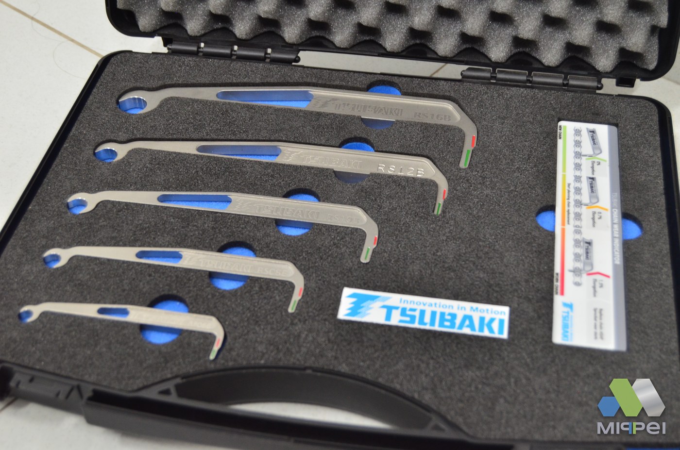 Conjunto de medidores de desgaste de corrente Tsubaki — Mippei