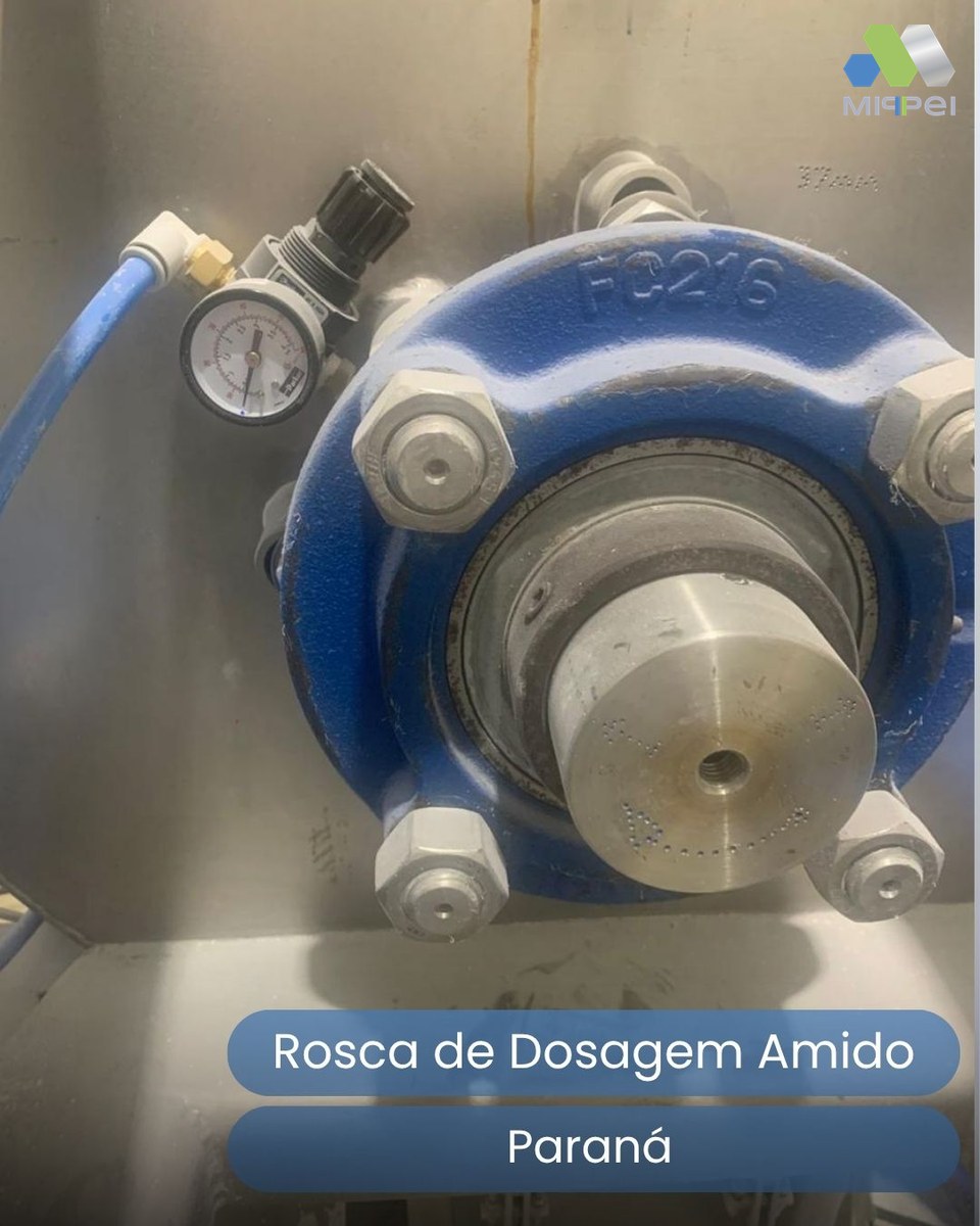 Vedação CinchSeal em rosca de dosagem de amido no Paraná